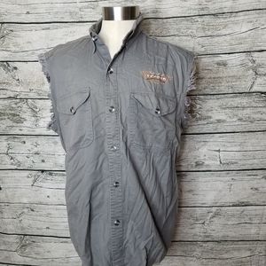 Biker's Edge Legend In My Own Mind Motorcycle Shirt fair condition.has yellow